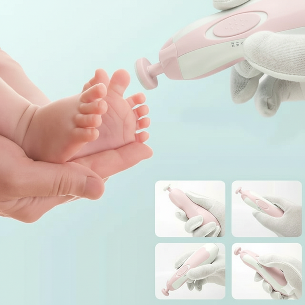 CORTA UÑAS PULIDOR ELECTRICO PARA BEBÉ